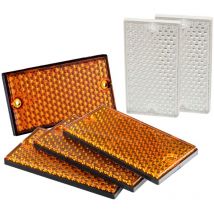 Catadioptre rectangulaire 105x54mm 6 pcs