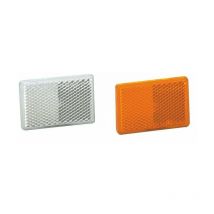 Lem Select - Catadioptre rectangulaire 57x39 mm rouge auto-adhésif (Lot de 4 )