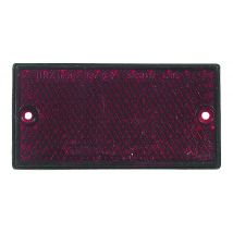 Catadioptre rectangulaire à fixer - Couleur : Rouge - S16212