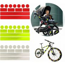 Csparkv - catadioptre,39 pcs Bande réfléchissante auto-adhésive Bande réfléchissante bande réfléchissante Bande autocollante de bicyclette Bande