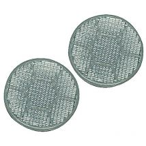 Catadioptres blancs diamètre 70 mm x 2 - autobest