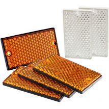 Maxter - Catadióptrico rectangular 105x54mm 6 piezas
