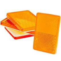Catadiottro adesivo 57x40mm arancione 4 pz