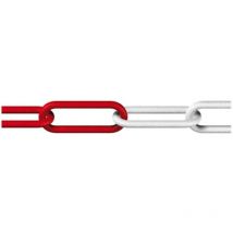 128959 Catena chiusa Rosso, Bianco Plastica 6 m - Dörner+helmer