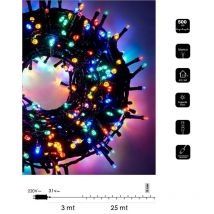 Catena di luci Natale 500 led serie luminosa natalizie per esterno interno albero feste cavo verde decorativa Multicolore