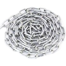 Catena in acciaio zincato Ø4mm 1.5m per lucchetti sicurezza decorazione