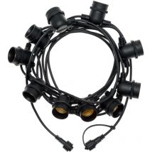 Lotti - Cadena luminosa de 5m con 10 portalámparas E27.