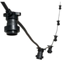 Cadena luminosa E27 5m 8 portalámparas