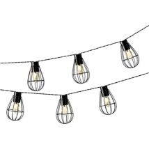 Kaemingk Luci Da Esterno Solar String Lights Iron Bianco Caldo 8 Led