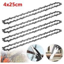 Catena per motosega 40 maglie Set di 4 catene per motosega 25cm 40TG 3/8' lp 1,3 mm per Dolmar AS1925Z Makita DUC254Z Guida e catena per guida