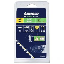 Catena per motosega 3/8', 1,5 mm, 64 maglie anticontraccolpo - tronchesi semitondi Arnold