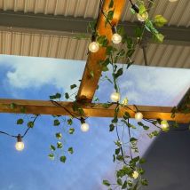 Cadena solar 2,5x5m con 12 bombillas G40