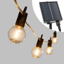 Guirlande solaire 2,5x5m avec 12 ampoules G40