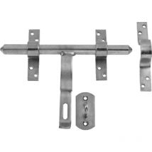 Serratura a vervelle in acciaio zincato, H.195 x L.200 x P.30 mm afbat