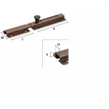 Catenaccio Trasversale Art.215 Acciaio Vern.nero A= 120 Mm L= 45 Mm