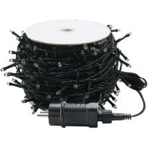 Catene luminose da esterno Catena di luci a led da parete, 8 modalitŕ di illuminazione, IP44, impermeabile, decorazione per soggiorno, Natale,bianco