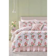 Cath Kidston - Rose Flutter Pink Duvet Cover Set Floral Themed King Bedding - aw