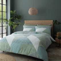 Bianca - Catherine Lansfield Larsson Geo Double Duvet Set Green