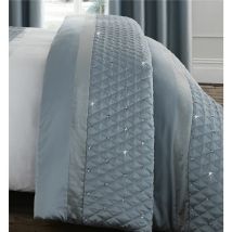 Bianca - Catherine Lansfield Sequin Cluster Bedspread Duck egg, 240x260cm