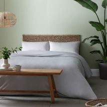 Set copripiumino in jersey con federe, singolo, grigio argento - Catherine Lansfield