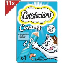 Creamy Friandises au saumon pour chats 10g (4x11) - Catisfactions