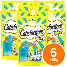 Catisfactions – Snack per Gatti 60g – Croccante e Morbido, Vitamine e Minerali – Snack Leggero con Salmone