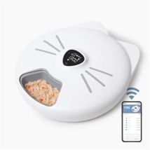 Distributeur De Repas Pour Chat Connecté - Catit - Pixi Smart - 6 X 170ml - Ecran Tactile Lcd - Avec Blocs Réfrigérants