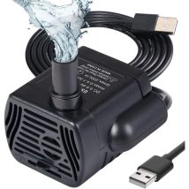 Catit Usb-tauchpumpe, Einstellbare Aquariumpumpe 200 L/h, 3 W, Ultraleise Pumpe Für Teiche, Aquarien, Springbrunnen Und Fischbecken Mit 1,4 M Kabel