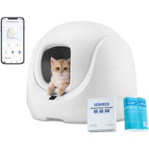 Baymax Caja de Arena Autolimpiante, segura, eliminación de olores, para múltiples gatos - Catlink
