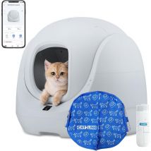Katzentoilette Baymax-Lite Selbstreinigende Katzentoilette, 4 Reinigungsmodi, app - Catlink