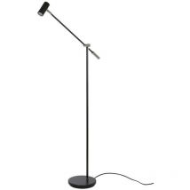 Cato Lámpara de pie Task Flat Black, pantalla de encendido 1x MR11