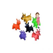 Cavalcabile Gonfiabile Puppy Animaletto Gomma Saltarello Giochi Bimbi No Pompa - Modello Cavallo Verde