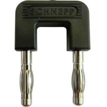 19/4sw Cavalier de court-circuitage noir ø de la broche: 4 mm Écartement entre les broches: 19 mm 1 pc(s) W231071 - Schnepp