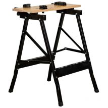 Eurobrico - cavalletto banco da lavoro in metallo, portata massima 100 kg - 60.5x65xh76 cm