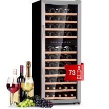 Cave a Vin, Réfrigérateur à Vin Double Zone avec Porte en Verre, Cave à Vin de Vieillissement, Prosecco, Bière, Ecran Tactile, Réfrigérateur Bar,
