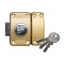 Verrou iseo City 25 à bouton - Cylindre 60 mm - Sur variure n V03 - 10020602