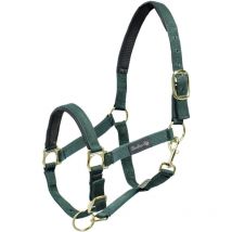 Cavezza in nylon doppio con rinforzo in neoprene doppia regolazione: pony, Blu navy