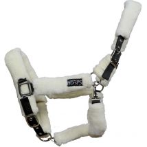 Cavezza in nylon Horses Soft Fluffi con rivestimento in morbido pelo: Full, Beige