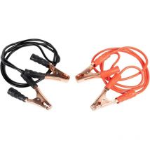 Cavi collegamento batteria auto - mt.3,5 sezione mmq.25 - pinze rosso+nero 200amp