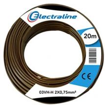 Cavo 03vh-h sezione 2x0,75mm lunghezza 20 metri colore oro 10714 - Elettroservice