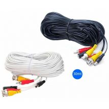 Cavo 30 Mt Per Telecamere Alimentazione Telecamera Videosorveglianza