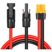 Cavo 60cm con connettore XT60 da un lato ed MC4 dall'altro per collegare PowerCube a pannelli fotovoltaici