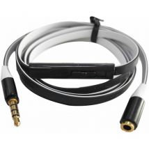 BS - Cavo aux 1m audio jack 3.5mm maschio femmina piatto stereo smartphone qh