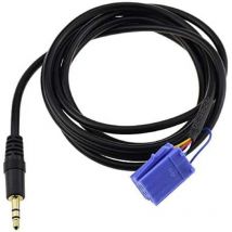 Trade Shop Traesio - Trade Shop - cavo aux by auto fiat 500 evo alfa lancia autoradio mini iso jack maschio 3.5MM -