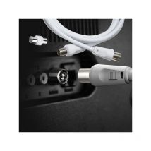 Cavo Coassiale Antenna tv con Connettore Dritto Maschio Maschio Adattatore Femmina Femmina Incluso 5m Supporta hd uhd 4K hdtv
