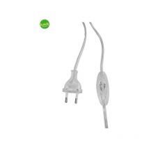 Cavo con interruttore Electraline 1,5mt trasparente