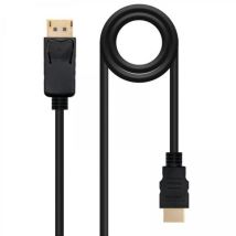 Cable Displayport To Hdmi Converter, Dp/m - Hdmi/m, Nero, 10 M - Nanocable