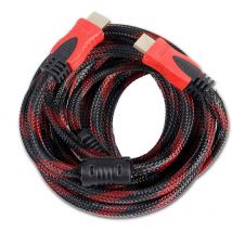 Cavo da hdmi a hdmi maschio a maschio schermato con filtri da 15 metri per video ad alta definizione risoluzione 1080p con connettori in oro 24k