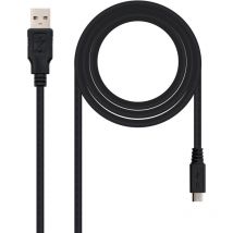 Nanocable - usb 2.0 cable 3m a/m-micro usb b/m connection for charging/data charging smartphones, tablets, etc.