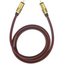Oehlbach - rca Audio Cavo [1x Spina rca - 1x Spina rca] 1.00 m Bordò contatti connettore dorati nf Sub